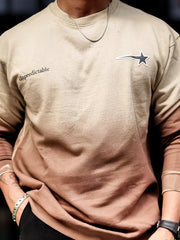 Unpredictable Beige Full Sleeve Sweatshirt