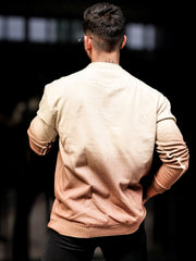 Unpredictable Beige Full Sleeve Sweatshirt