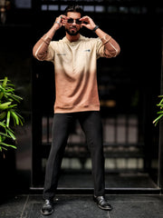 Unpredictable Beige Full Sleeve Sweatshirt