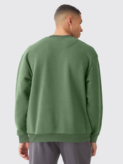 Cozy Cut Solid Hunter Green Full Sleeve Sweatshirt