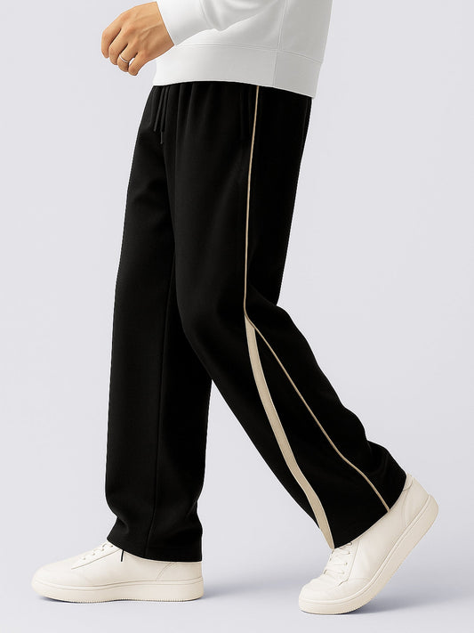 Power Piping Black Baggy Trackpant