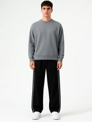 Runner Black Baggy Trackpant