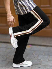 TwinLine Tape Black Trackpant