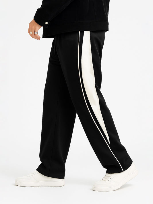 Goal Line Black Baggy Trackpant