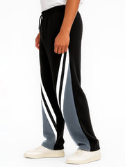 Crosscut Black Baggy Trackpant