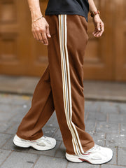 Tri-Color Brown Trackpant