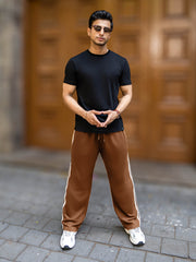 Tri-Color Brown Trackpant