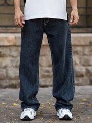 Baggy Navy Bootcut Denim