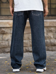 Baggy Navy Bootcut Denim