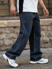 Baggy Navy Bootcut Denim