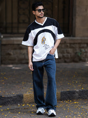 Baggy Navy Bootcut Denim