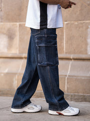 Baggy Navy Cargo Denim