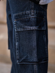 Baggy Navy Cargo Denim