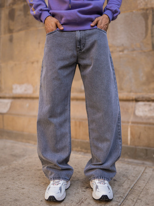 Baggy Shadow Grey Bootcut Denim