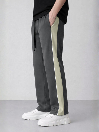Bold Panel Dark Grey Pant