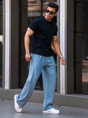 Baggy Light Grey 3 Line Pleat