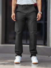 Submarine Buckle Pocket Dark Grey Cargo Pant