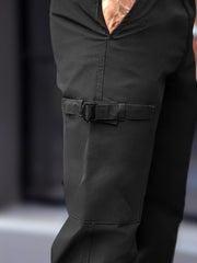 Submarine Buckle Pocket Dark Grey Cargo Pant