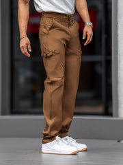 Submarine Buckle Pocket Khaki Cargo Pant