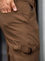 Submarine Buckle Pocket Khaki Cargo Pant