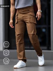 Submarine Flap Pocket Khaki Cargo Pant