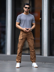 Submarine Flap Pocket Khaki Cargo Pant