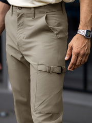Submarine Buckle Pocket Light Grey Cargo Pant