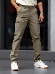 Submarine Buckle Pocket Light Grey Cargo Pant