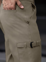 Submarine Buckle Pocket Light Grey Cargo Pant
