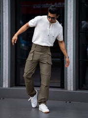 Submarine Flap Pocket Light Grey Cargo Pant
