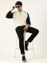Plain Cream Full Sleeve T-Shirt