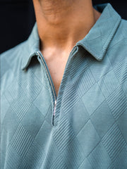 Rhombus Berly Green Full Sleeve Polo T-Shirt
