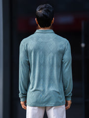 Rhombus Berly Green Full Sleeve Polo T-Shirt