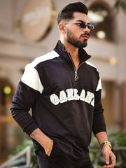 Oakland Black Polo Full Sleeve Tshirt