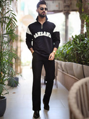 Oakland Black Polo Full Sleeve Tshirt