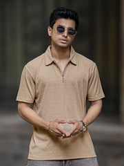 Frank Biscuit Half Sleeve Polo T-Shirt