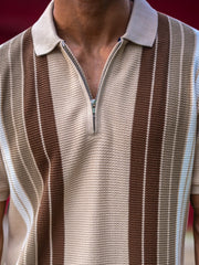 Knitridge Biscuit Half Sleeve Polo T-Shirt