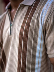 Knitridge Biscuit Half Sleeve Polo T-Shirt