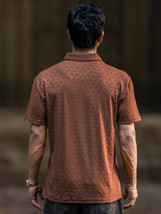 Ralph Brown Half Sleeve Polo T-Shirt