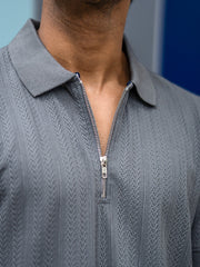 Ozone Grey Half Sleeve Polo T-Shirt