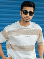 Confident Dusty Pink Half Sleeve T-Shirt