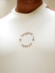 Inspire Cream Full Sleeve T-Shirt