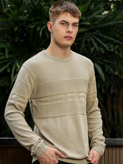 Brush Strokes Cream Sweatshirt