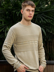 Brush Strokes Cream Sweatshirt