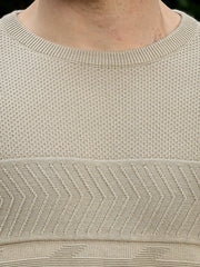 Brush Strokes Cream Sweatshirt