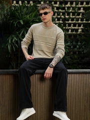 Brush Strokes Cream Sweatshirt