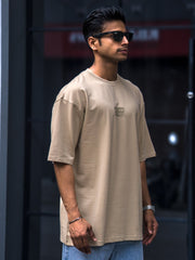 Beyond real Biscuit Oversized Tee – Silicon Patch Edition