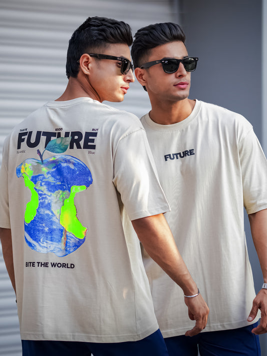 Digital Print Biscuit Half Sleeve T-Shirt