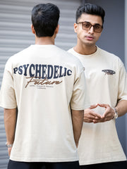 Embroidery & Print Biscuit Half Sleeve T-Shirt