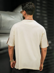 Standout Cream Half Sleeve Tshirt